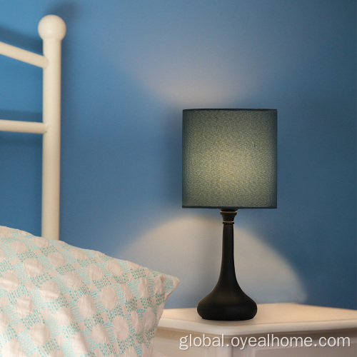 Blue Shadow Bedside Lamp Modern Bedside Table Metal Lamp Factory